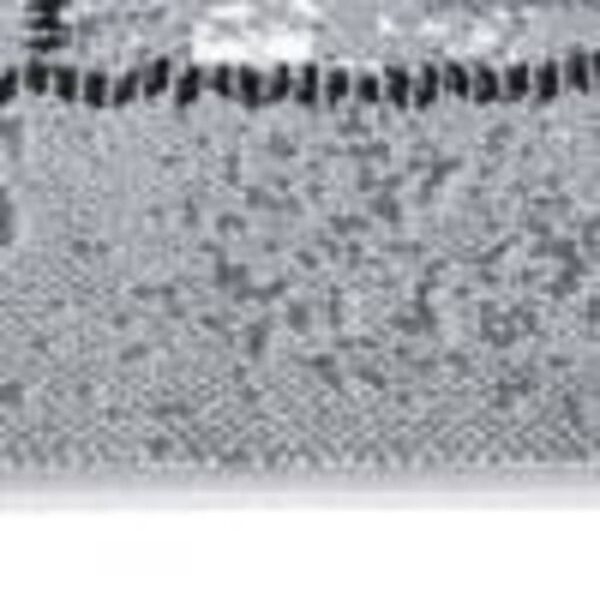 vidaXL Tapis BCF Gris avec motif de blocs 80x450 cm