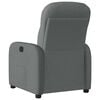 vidaXL Fauteuil inclinable Gris foncé Tissu