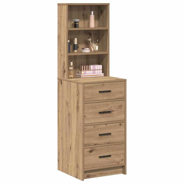 vidaXL Haut Armoire ch&ecirc;ne artisanal 40 x 41 x 135 cm Bois d'ing&eacute;nierie