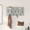 vidaXL Porte-manteau mural avec &eacute;tag&egrave;re Gris b&eacute;ton 80 x 40 x 12 cm