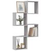 vidaXL &Eacute;tag&egrave;res cube murales 4 pcs sonoma gris 30x15x30 cm