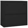 vidaXL Armoire à portes coulissantes avec jardinière Anthracite Acier