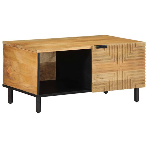 vidaXL Table basse marron 80x50x40 cm bois de manguier massif