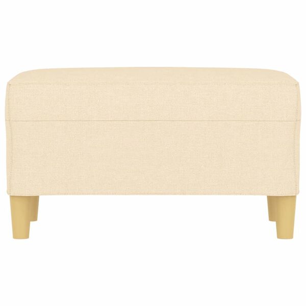 vidaXL Banc Crème 70x35x41 cm Tissu