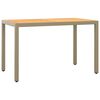 vidaXL Ensemble &agrave; manger de jardin et coussins 3 pcs Poly rotin Beige