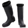 vidaXL Bottes de pluie avec chaussettes amovibles noir taille 43 PVC