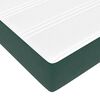 vidaXL Lit avec rangement et matelas Vert fonc&eacute; 160 x 200 cm Velours