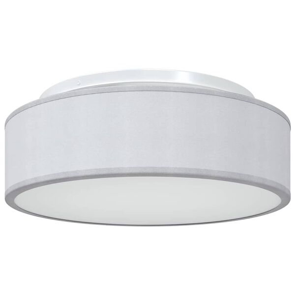 vidaXL Lampe de plafond Gris 38 x 38 x 13,5 cm tissu