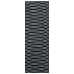 vidaXL Coureur de Tapis ORIZ 1150 gsm Motif en maille noire