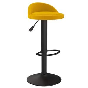 vidaXL Tabouret de bar jaune velours