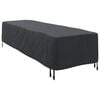 vidaXL Housse de Transat Uni Noir 74 x 210 x 40 cm tissu