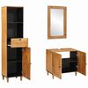 vidaXL Ensemble de mobilier de salle de bain avec tiroir 3 pcs Marron