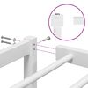 vidaXL Cadre de lit métal sans matelas blanc 90x190 cm