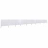 vidaXL Paravent 9 panneaux Tissu 1200 x 160 cm Blanc sable