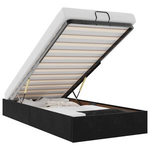 vidaXL Cadre de lit ottoman sans matelas noir 80x200 cm velours