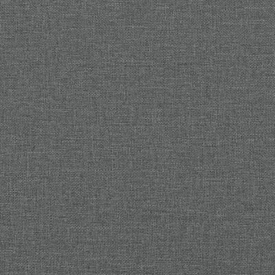 vidaXL Coussin de tête de lit gris foncé 80 cm tissu