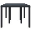 vidaXL Table de jardin pour repas Anthracite 200 x 100 x 73 cm