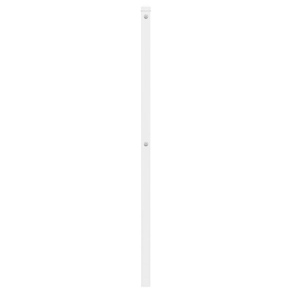vidaXL Tête de lit métal blanc 180 cm