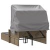vidaXL Chaise longue double et auvent et coussins m&eacute;lange beige rotin