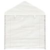 vidaXL Belvédère avec toit blanc 8,92x2,28x2,69 m polyéthylène