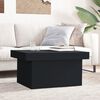 vidaXL Table basse noir 80x55x40 cm bois d'ing&eacute;nierie