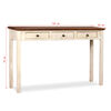 vidaXL Table console Bois de manguier Sesham massif 120x30x76 cm