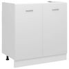 vidaXL Meuble sous-&eacute;vier "Lyon" Blanc 80 x 46 x 81,5 cm Bois d'ing&eacute;nierie