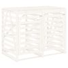 vidaXL Abri pour poubelle double sur roulettes blanc bois pin