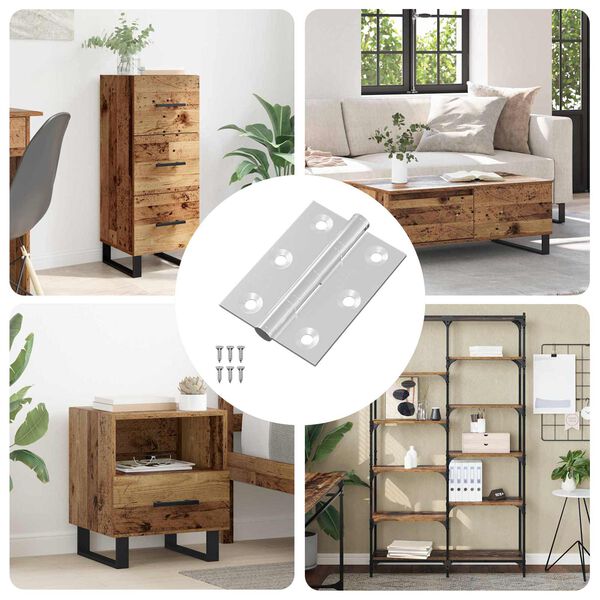 vidaXL Charni&egrave;re 720 pcs Argent&eacute; 50 x 38 x 1,3 mm Acier