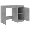 vidaXL Bureau Gris béton 140x50x76 cm Bois d’ingénierie