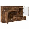 vidaXL Buffet avec tiroir Ch&ecirc;ne fum&eacute; 100 x 30 x 65,6 Bois d'ing&eacute;nierie