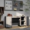 vidaXL Bureau Sonoma gris 140x50x75 cm Bois d'ing&eacute;nierie