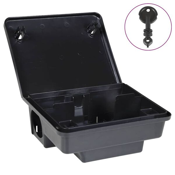 vidaXL Pièges à souris 4 pcs noir 23x19x9,5 cm