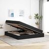 vidaXL Lit avec rangement et matelas Noir 160 x 200 cm Velours