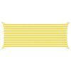 vidaXL Voile d'ombre Jaune et blanc 5 x 2 m 100 % polyester Oxford