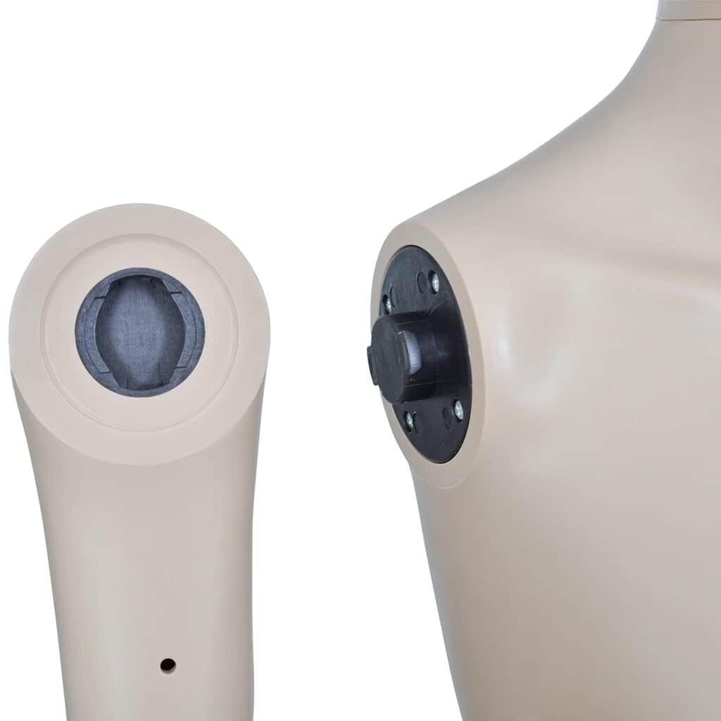 Mannequin Vitrine Homme 1,80m Avec Base Verre - Présentation Vêtements Et Accessoires
