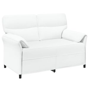 vidaXL Sofa 2 places 2 place Blanc 138 x 83 x 95 cm Tissu