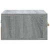 vidaXL Tables de chevet murales 2 pcs sonoma gris 35x35x20 cm