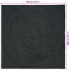 vidaXL Tapis de surface Carr&eacute; Gris fonc&eacute; 200 x 200 cm Jute