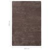 vidaXL Tapis peluche Taupe 230x160 cm