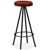 vidaXL Tabourets de bar lot de 4 cuir v&eacute;ritable