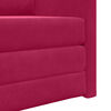 vidaXL Canap&eacute;-Lit 60cm Bordeaux Velours