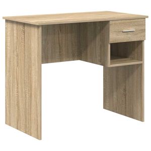 vidaXL Bureau Ch&ecirc;ne Sonoma 90 x 49 x 75 cm Bois d'ing&eacute;nierie