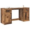 vidaXL Bureau avec armoire avec tiroir Bois Ancien 154,5 x 50 x 75 cm