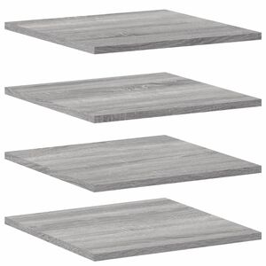 vidaXL &Eacute;tag&egrave;res murales 4 pcs sonoma gris 40x40x1,5 cm bois ing&eacute;nierie