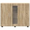 vidaXL Cabinet en Bois avec stockage Ch&ecirc;ne Sonoma 88,5 x 30,5 x 73 cm