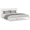 vidaXL Cadre de lit extra long sans matelas 180x210 cm bois massif