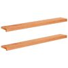 vidaXL Appuis de fen&ecirc;tre 2 pc Vernis 120 x 15 x 2 cm