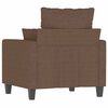 vidaXL Fauteuil Marron 60 cm Tissu