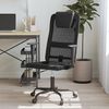 vidaXL Chaise de bureau r&eacute;glable en hauteur noir